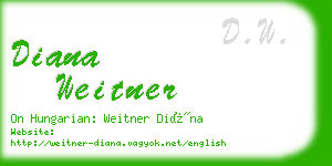 diana weitner business card